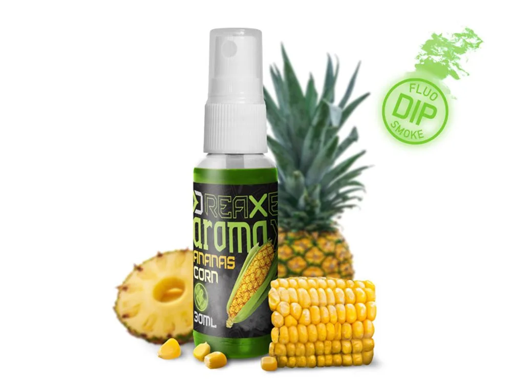 Delphin Dipovací sprej AromaX 30ml - Kukuřice - Ananas/fluo zelená