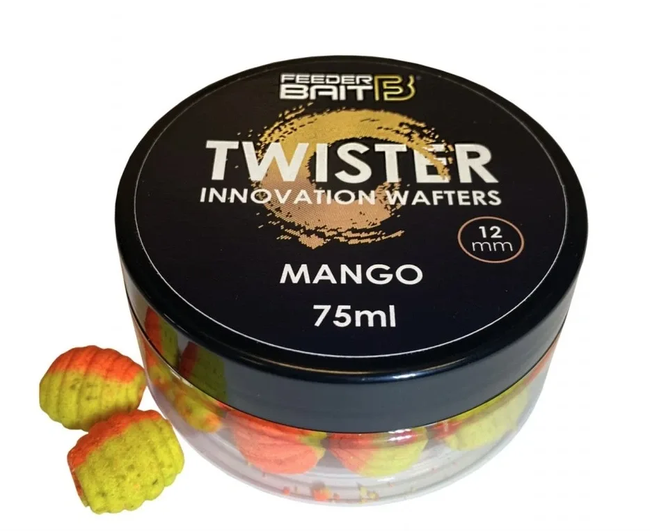 FeederBait Neutrálně Vyvážená Nástraha Twister Wafters 12x15mm Hmotnost: 75ml, Průměr: 12x15mm, Příchuť: Mango