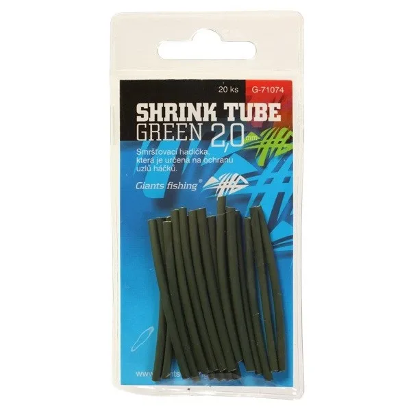 Giants Fishing Smršťovací Hadičky Zelené 20ks Průměr: 2mm