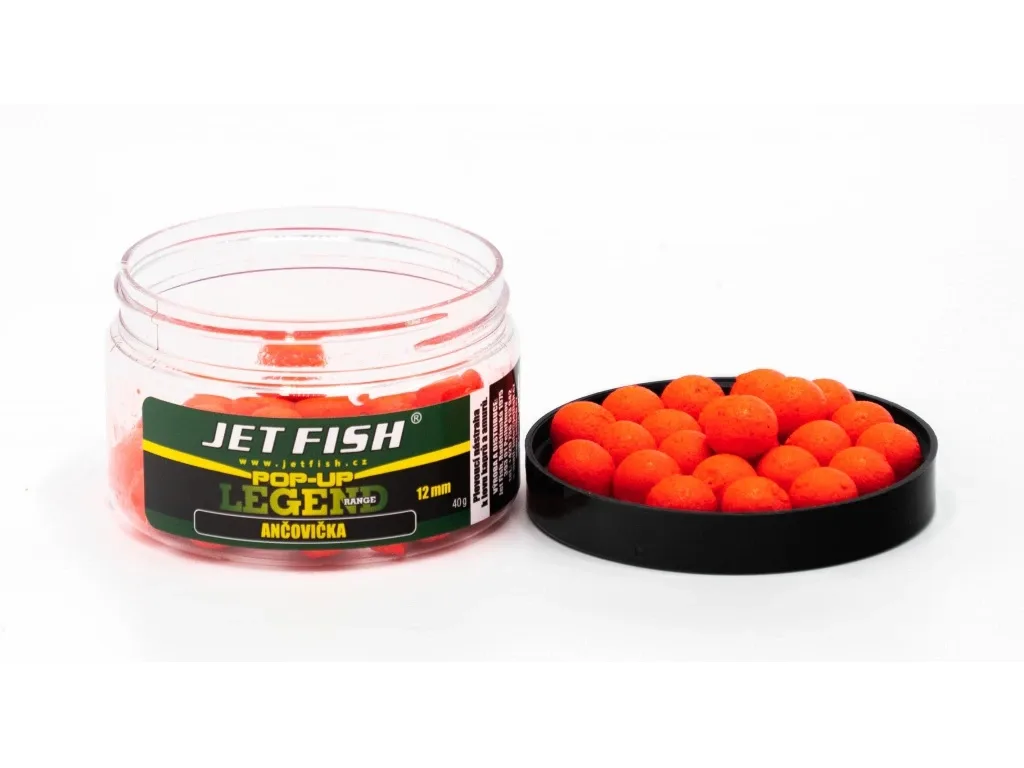 Jet Fish Plovoucí Boilie Legend Range Pop-Up Ančovička Průměr: 12mm