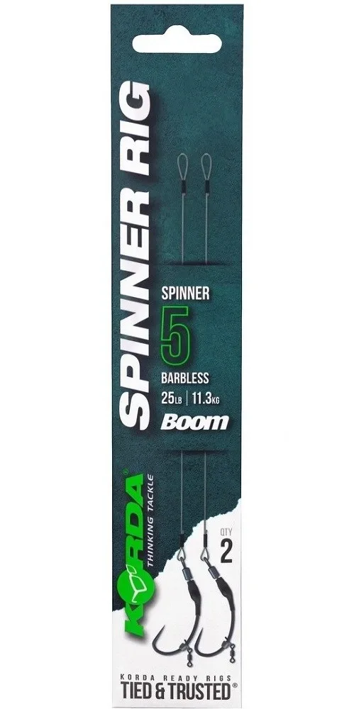 Korda Hotový Návazec Spinner Rig Spinner Barbless 25lb 2ks Velikost háčku: #5