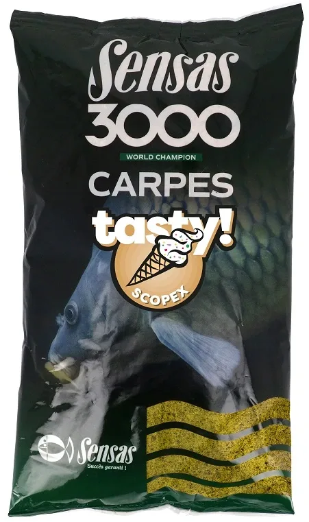 Sensas Krmení 3000 Carp Tasty 1kg Příchuť: Scopex