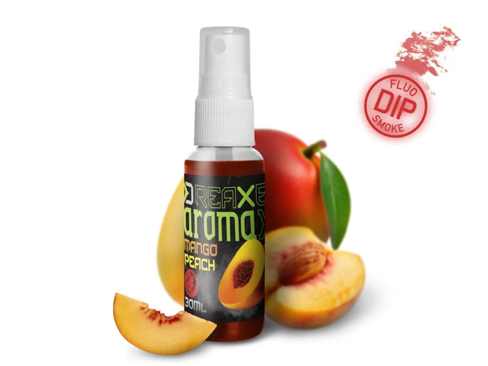 Delphin Dipovací sprej AromaX 30ml - Mango - Broskev/červená