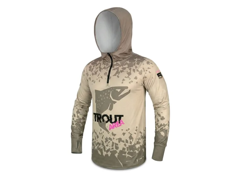 Delphin Tričko s kapucí UV Armor 50+ Trout - L