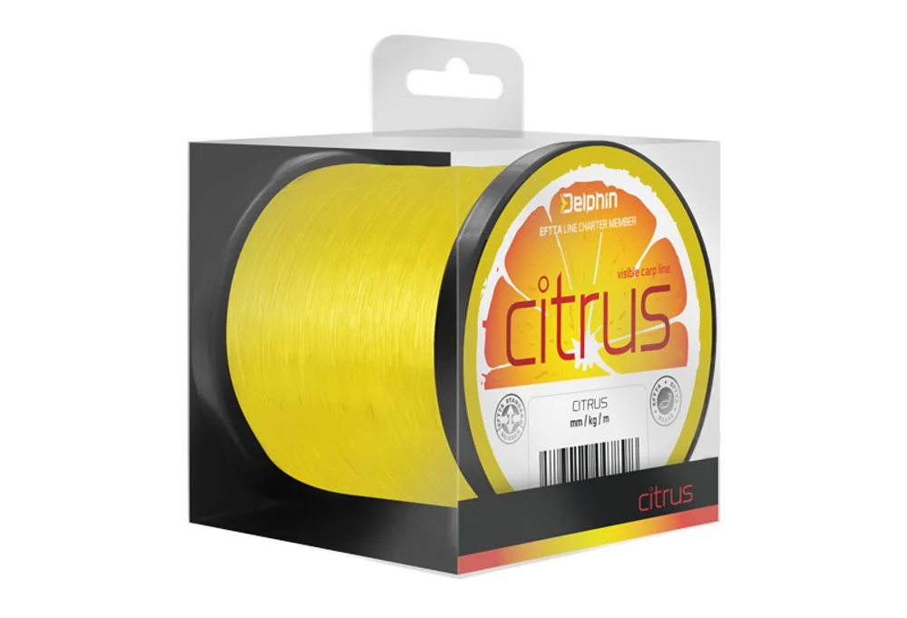 Delphin Vlasec Citrus žlutý - 0,35mm 19lbs 1100m