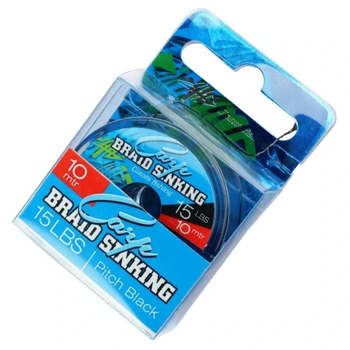 Giants Fishing Návazcová Šňůra Carp Braid Sinking Pitch Black 10m Nosnost: 45lb