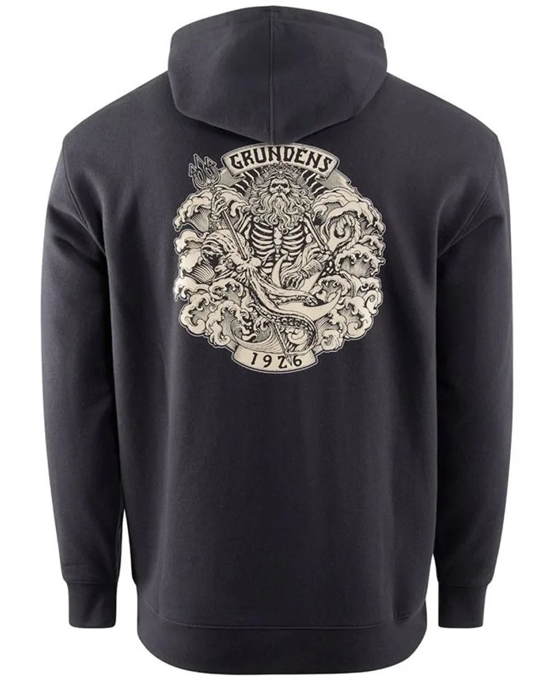 Grundéns Rybářská Mikina Aegir FZ Hoodie Black - XXL