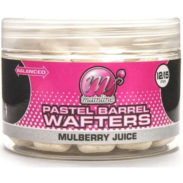 Mainline Neutrálně Vyvážená Nástraha Pastel Wafter Barrels 12ks 15mm 150ml Průměr: 15mm, Příchuť: Mulberry Juice
