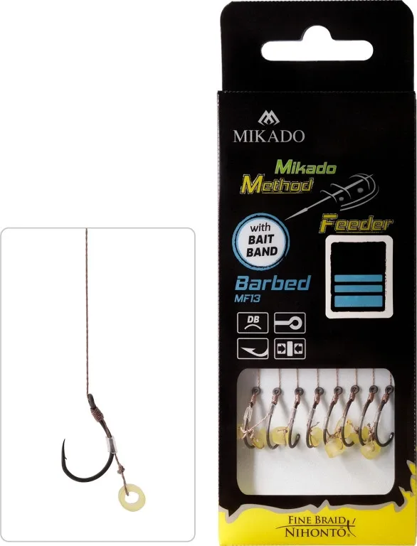 Mikado Návazec Method Feeder s Gumičkou 10cm 8ks Velikost háčku: #10