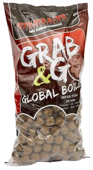Starbaits Boilie Grab & Go Global Boilies Mega Fish Hmotnost: 2,5kg, Průměr: 24mm