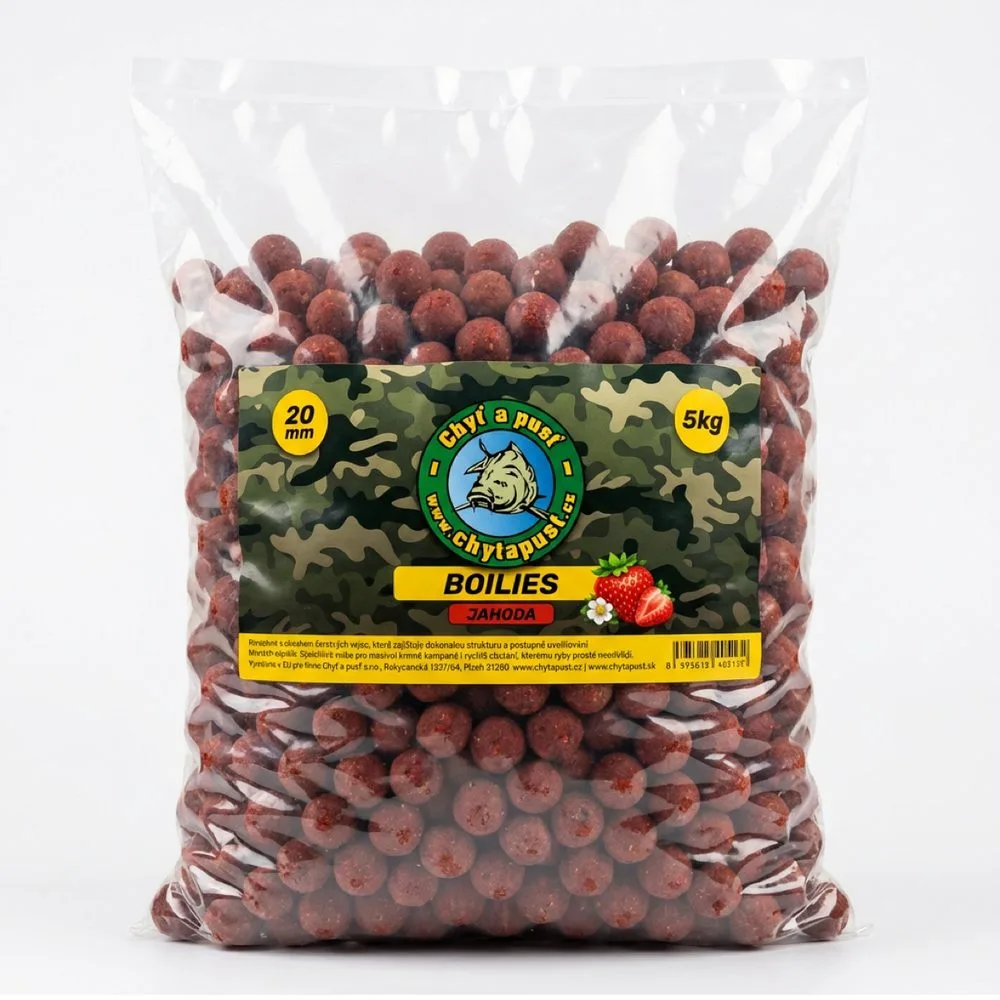 Chyť a pusť Boilies 5kg - Jahoda 20mm