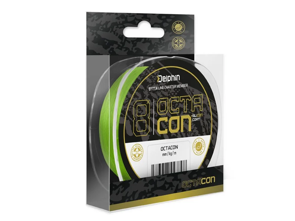 Delphin Šňůra OctaCon fluo zelená 135m - 0,10mm 6,2kg