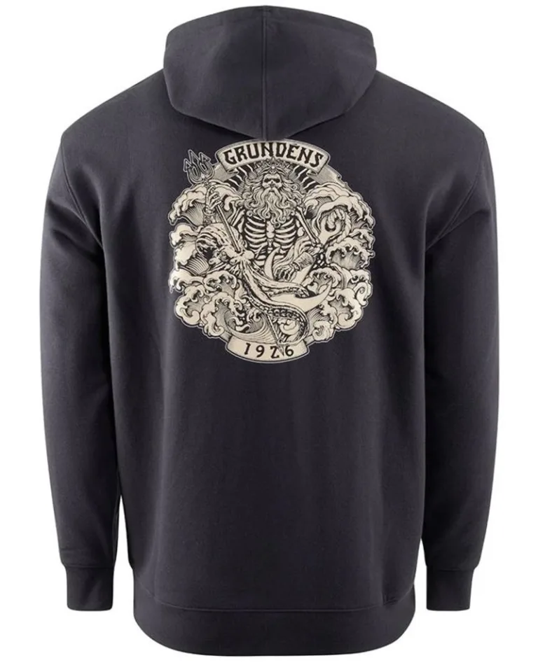 Grundéns Rybářská Mikina Aegir FZ Hoodie Black - XXXL