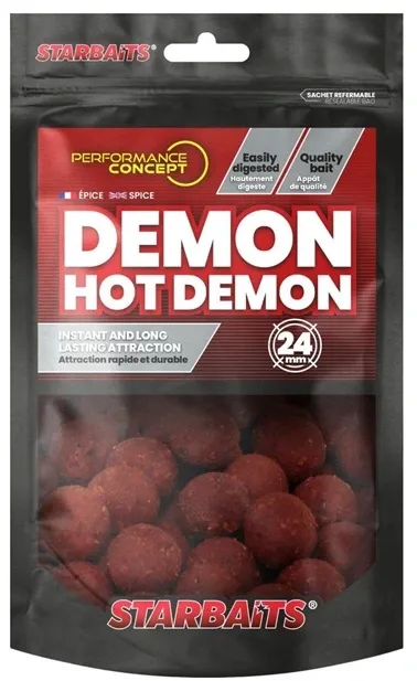 Starbaits Boilies Hot Demon Hmotnost: 200g, Průměr: 24mm