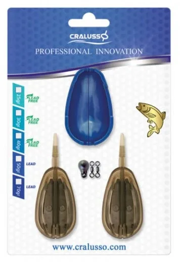 Cralusso set krmítek a formičky sensitive method basket 2+1 30 g