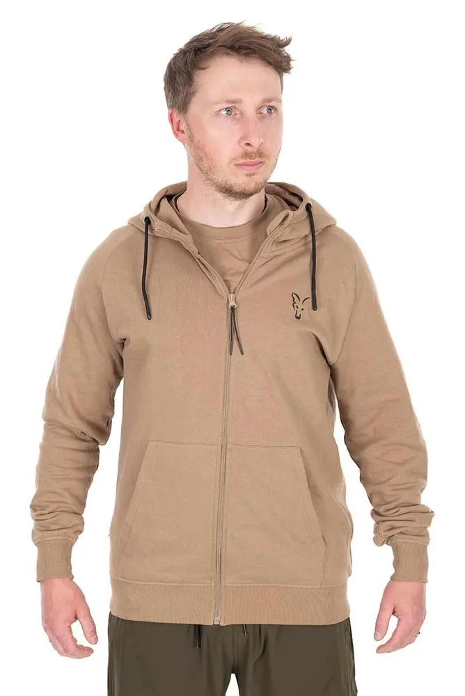Fox Rybářská Mikina Collection LW Zip Hoody Tan Ltd - M