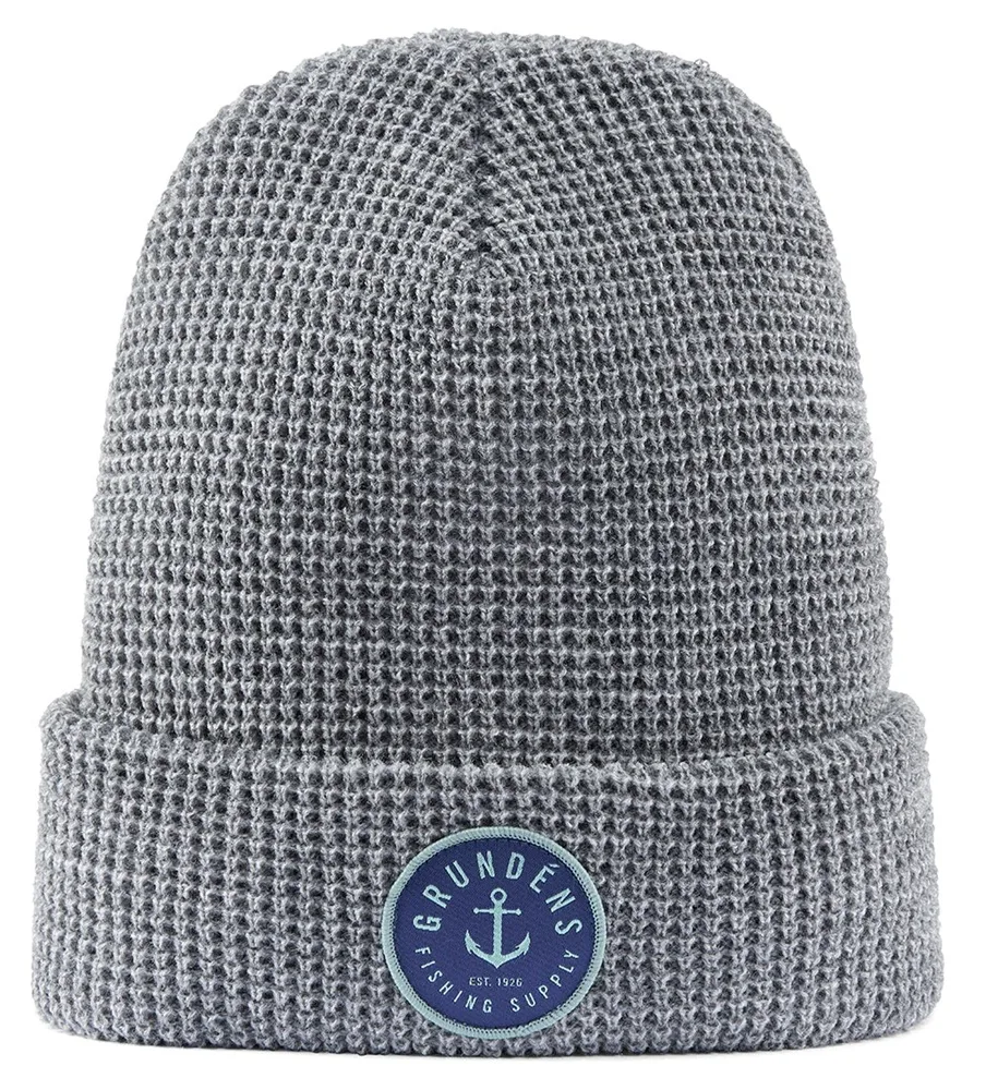 Grundéns čepice anchor waffle beanie athletic heather