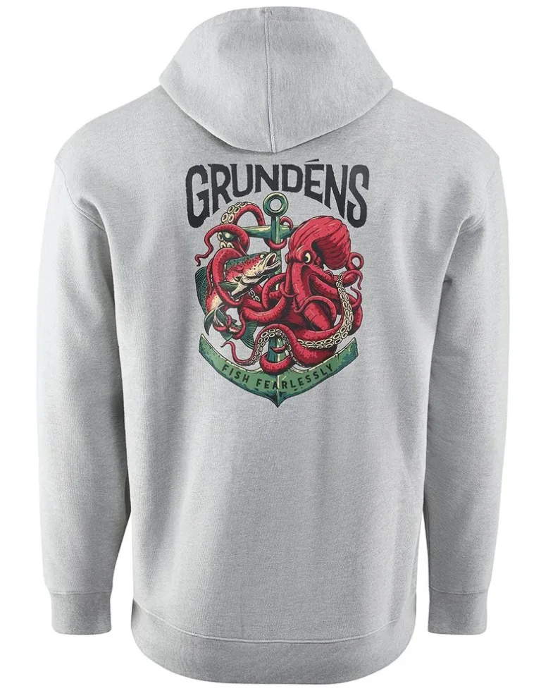 Grundéns Rybářská Mikina Displacement DWR Hoodie Octo-Trout Athletic Heather - L