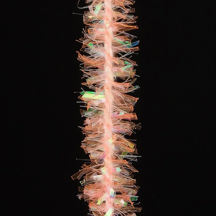 Hends Šenylka Krystal Chenille Lososovo Oranžová Průměr: 6mm