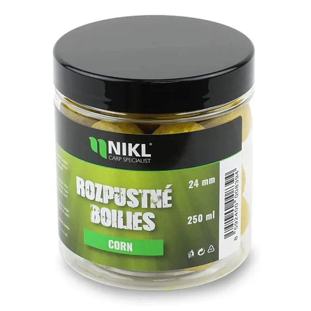 Nikl Rozpustné boilies Corn 250ml - 14mm – Karel Nikl