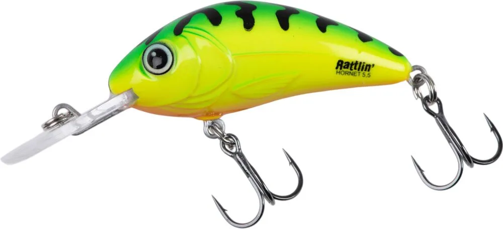 Salmo wobler rattlin hornet floating green tiger - 6,5 cm 20 g