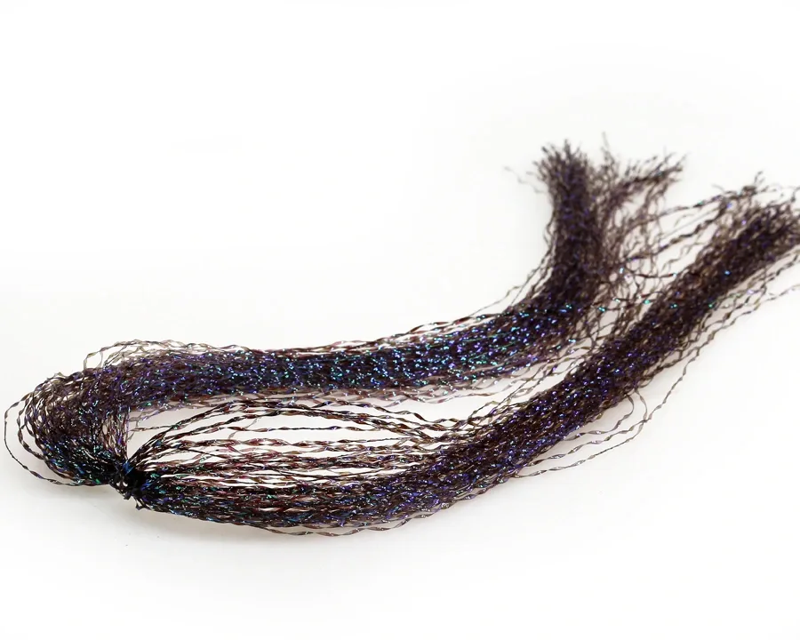 Sybai Streamerové Vlasy Magnum Crystal Flash Hair Dark BrownPeacock 27cm