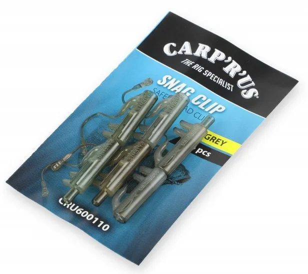 Carp´r´us vypínací závěsky snag clips 6 ks grey limitovaná edice – Carp ´R´ Us