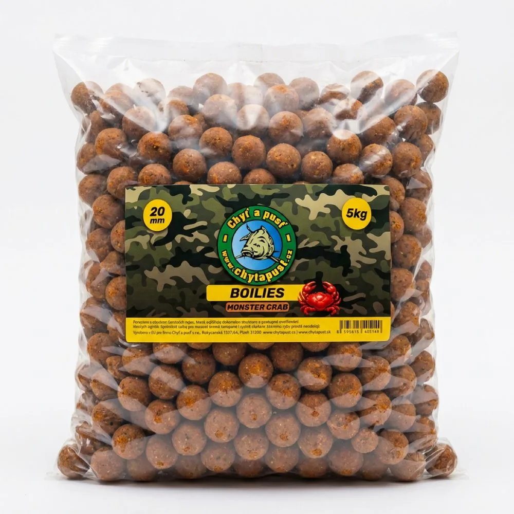 Chyť a pusť Boilies 5kg - Monster crab 20mm