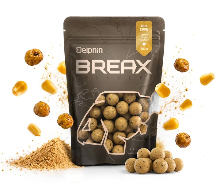 Delphin boilies breax nutcake tygří ořech scopex sladká kukuřice 300 g - 20 mm