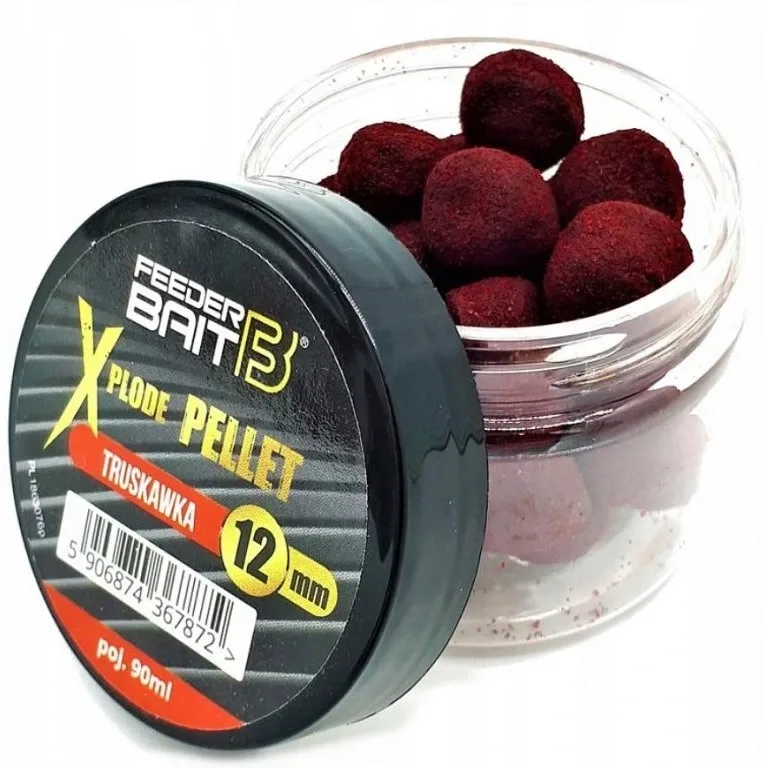 FeederBait Plovoucí Pelety Xplode Pop-Up Pellet 12mm Průměr: 12mm, Příchuť: Jahoda