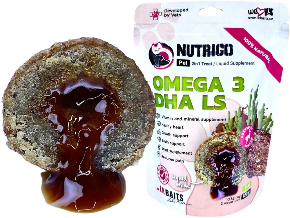 LK Baits Pet Doplněk stravy Nutrigo Dog Supplement Omega-3 Algae DHA LS - Mini 75g – LK Baits PETs