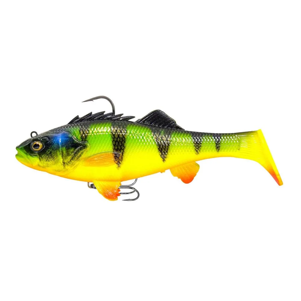 Savage Gear Gumová nástraha 3D Perch RTF Fire Perch - 12,5cm 37g