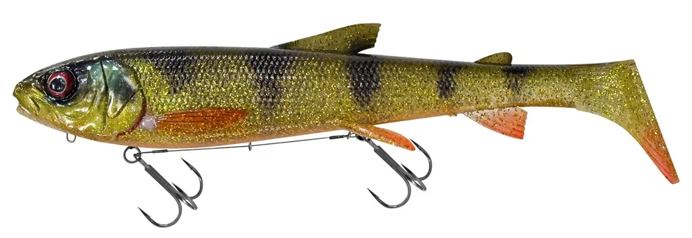 Savage gear gumová nástraha 3d whitefish shad xl moderate sinking glitter perch - 38 cm 450 g