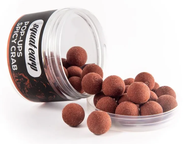 Squat carp plovoucí boilies pop-up spicy crab 60 g - 12 mm