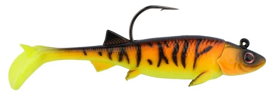 Berkley gumová nástraha powerbait minnotator orange tiger 2 ks - 7,5 cm 7 g