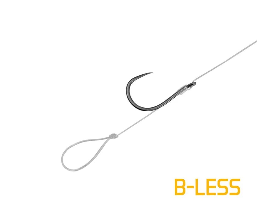 Delphin Feederový návazec FLR Loop bez protihrotu 6ks - 8cm / 0,22mm / B-LESS #6