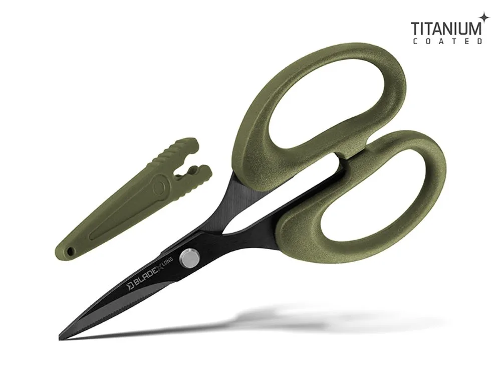 Delphin Nůžky s vroubky BladeX Long Titan 12cm