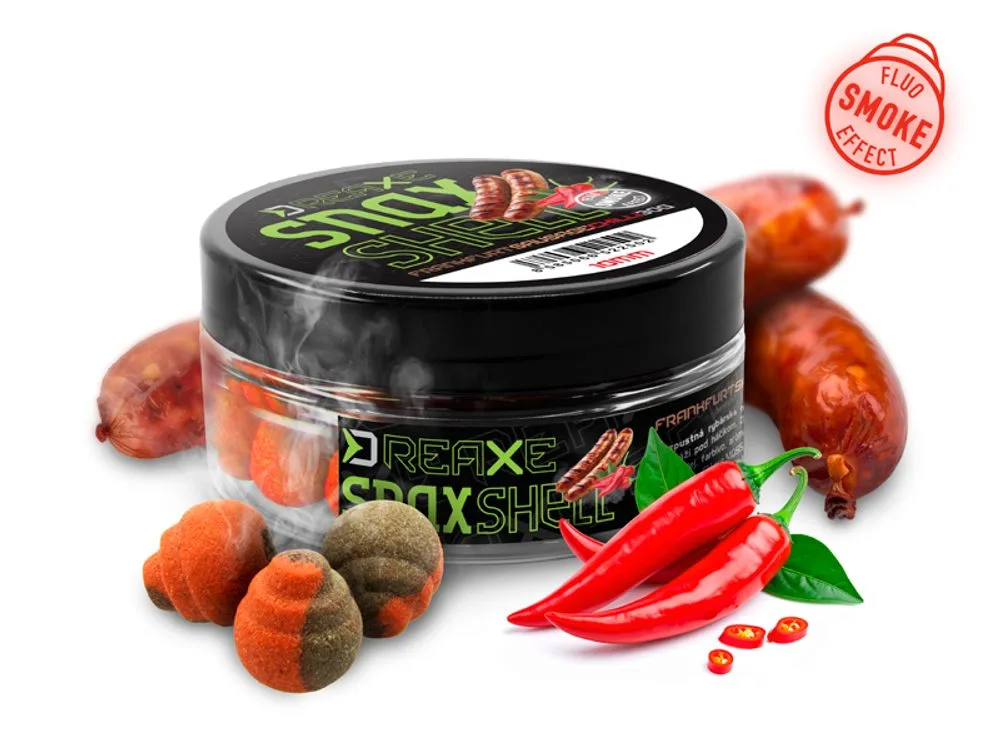 Delphin Nástraha D Snax Shell Frankfurtská klobása-Chilli 30g - 14mm