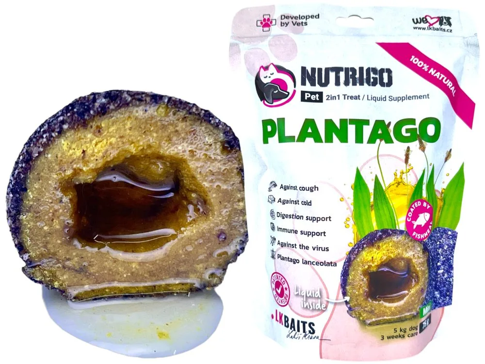 LK Baits Pet Doplněk stravy Nutrigo Dog Supplement Plantago Sirup - L-XL 200g – LK Baits PETs