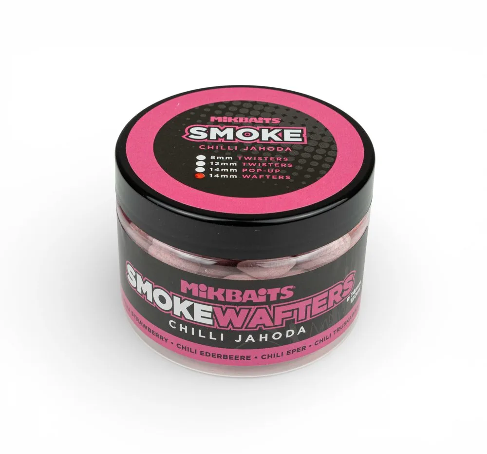 Mikbaits Boilies Smoke Wafters 14mm 150ml - Chilli Jahoda