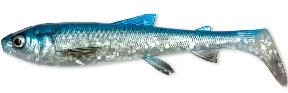 Savage Gear Gumová Nástraha 3D Whitefish Shad Blue Silver Délka: 17,5cm, Hmotnost: 42g, Počet kusů: 2ks