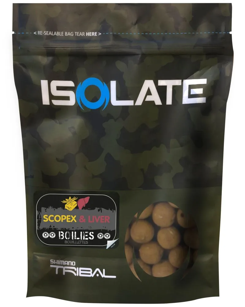 Shimano boilie isolate scopex liver - 18 mm 1 kg