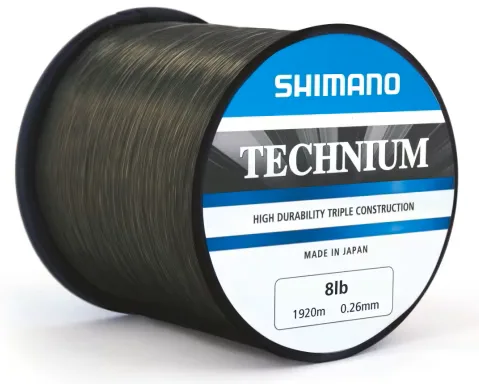 Shimano vlasec technium a mono lb grey - průměr 0,38 mm nosnost 15 lb návin 790 m