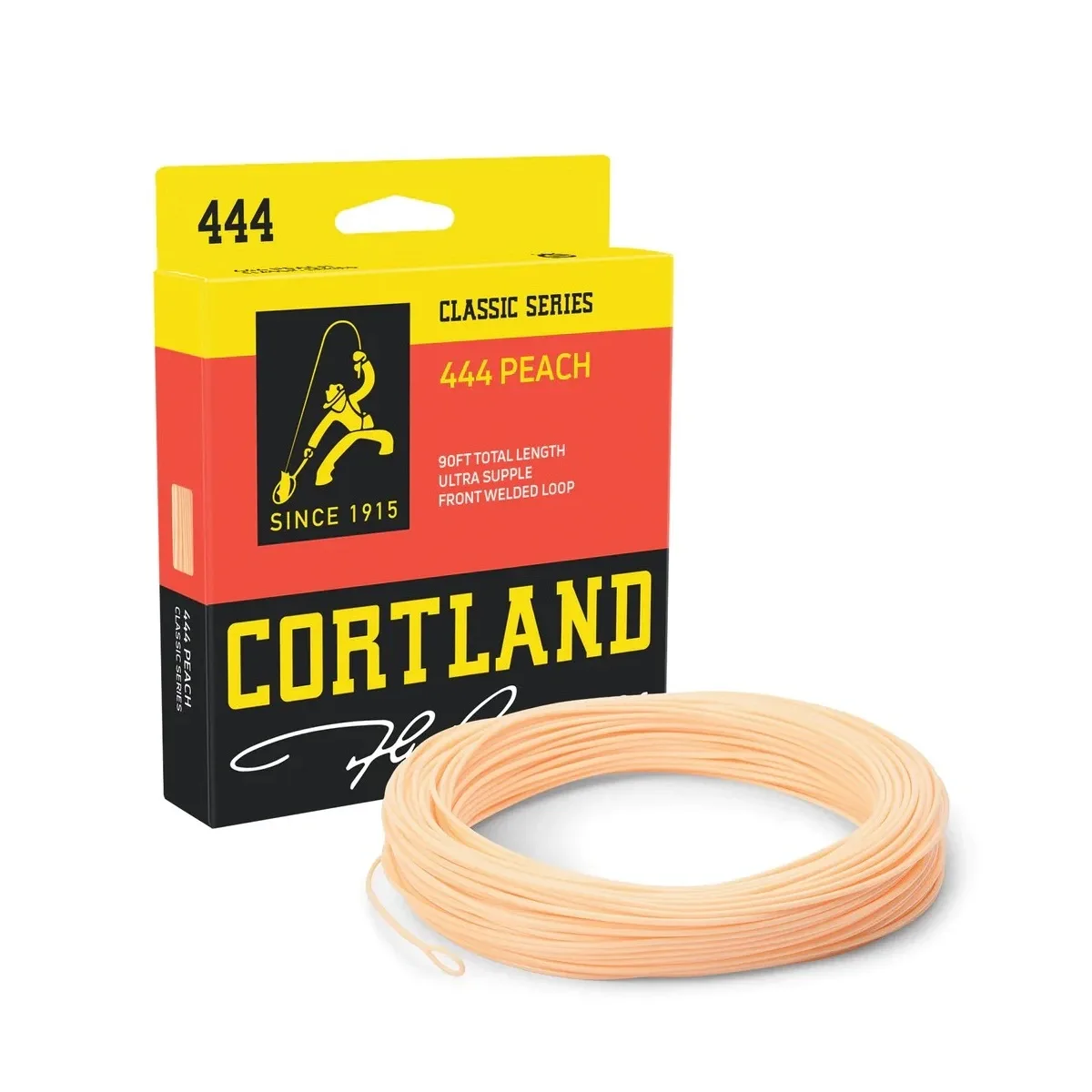 Cortland Muškařská Šňůra 444 Classic Peach Fresh Floating DT 90ft Aftma: #5