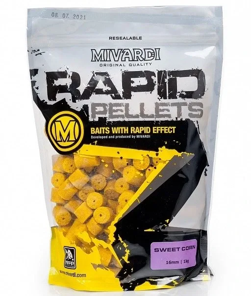 Mivardi Pelety Rapid SweetCorn Hmotnost: 2,5kg, Průměr: 12mm