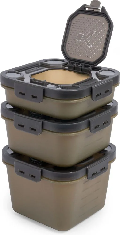 Korum miska na nástrahy click lock bait tubs - objem 1,2 l (2pt) rozměr 16,5x16,5x9,5 cm