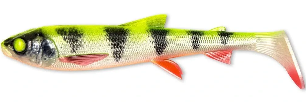 Savage Gear Gumová Nástraha 3D Whitefish Shad Lemon Tiger Délka: 17,5cm, Hmotnost: 42g, Počet kusů: 2ks