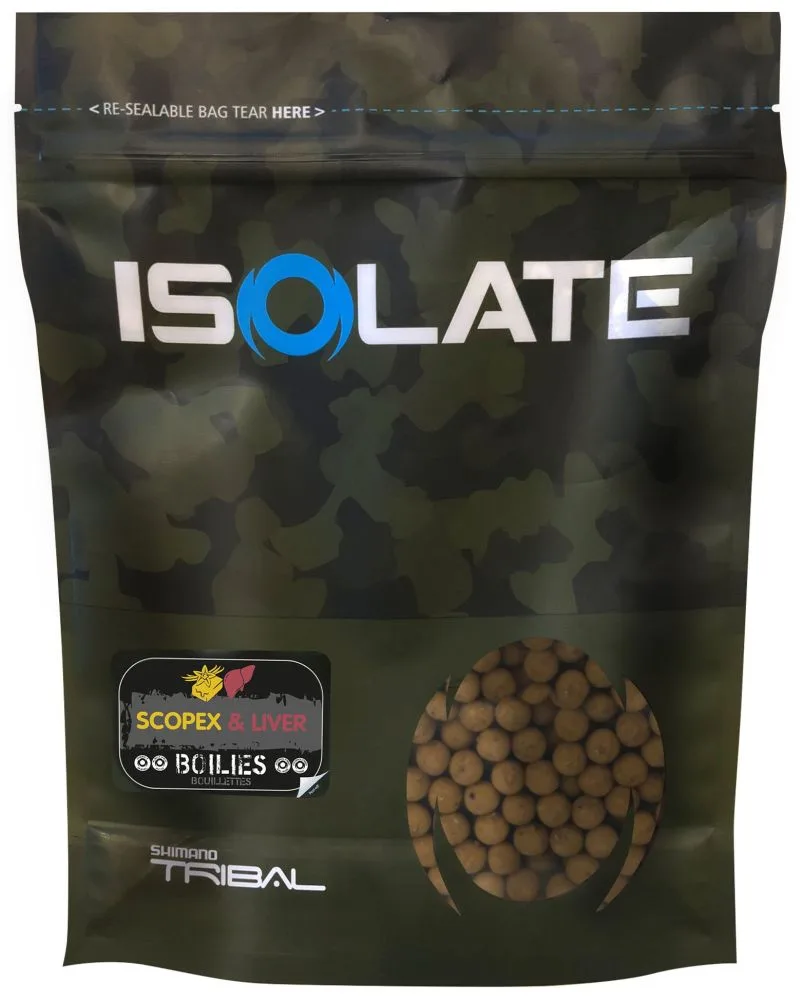 Shimano boilie isolate scopex liver - 15 mm 3 kg