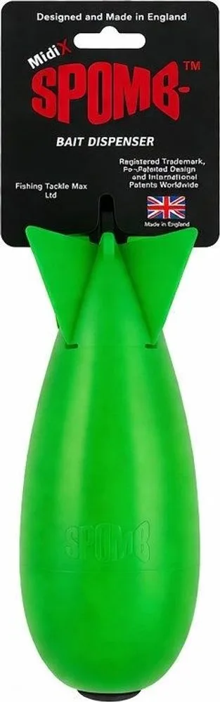 Spomb Zakrmovací raketa Exclusive Fluro Green Midi X