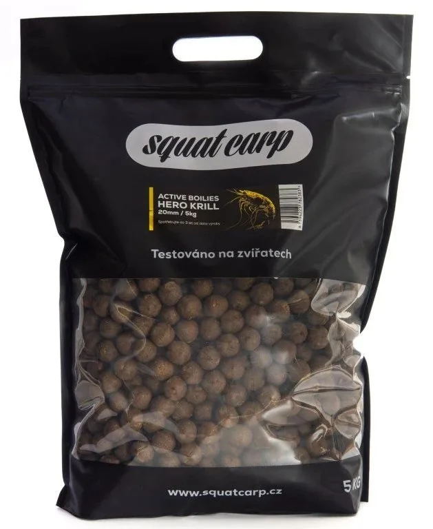 Squat carp active boilies hero krill - 1 kg 20 mm
